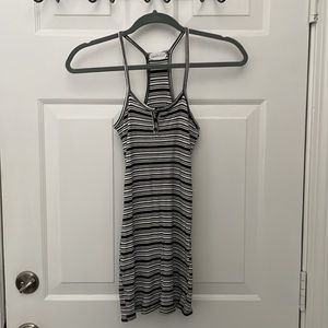 Full Tilt black and white strip mini dress size Small